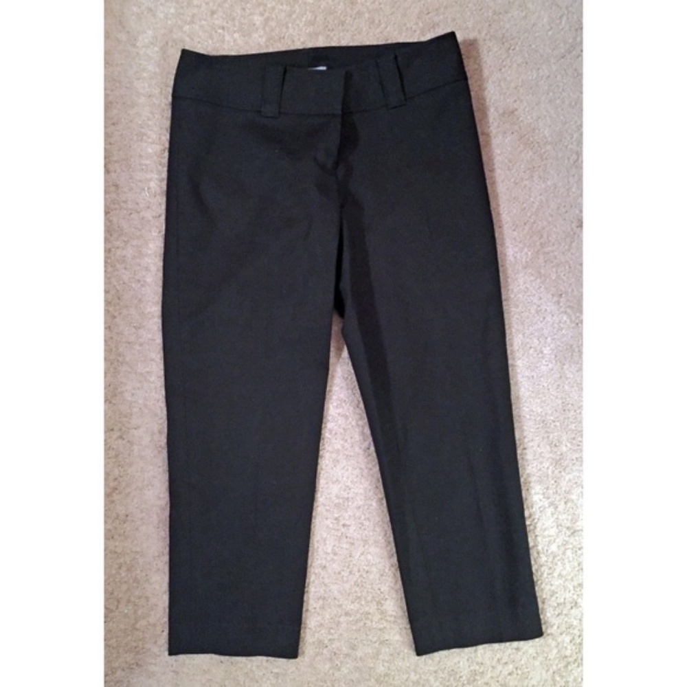 Ann Taylor Lindsay Stretch Black Capri Pants